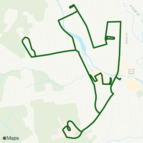 NWCTD Torrington: Westside to Southend map