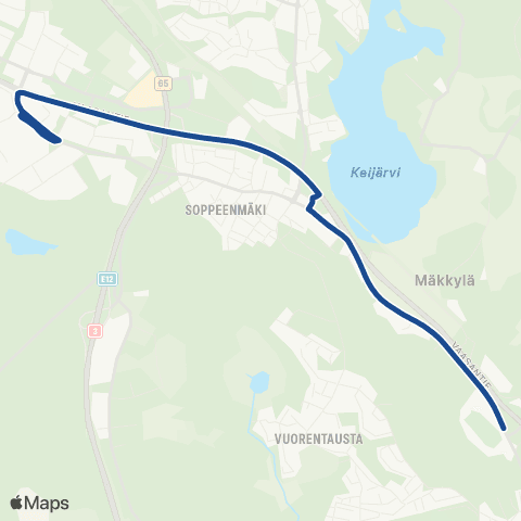 Nysse Raviparkki - Teivo map