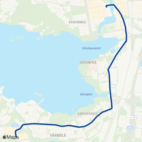 Nysse Partola - Keskustori map