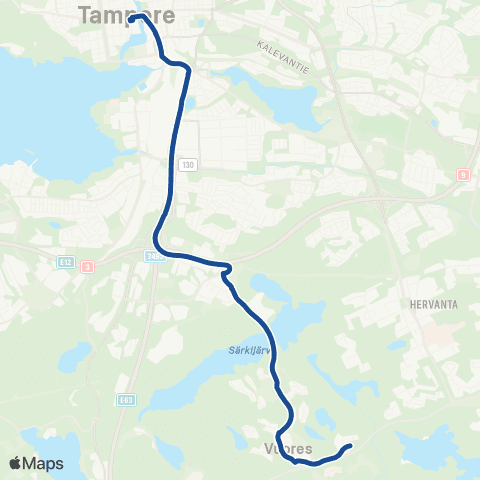 Nysse Mäyränmäki - Keskustori map
