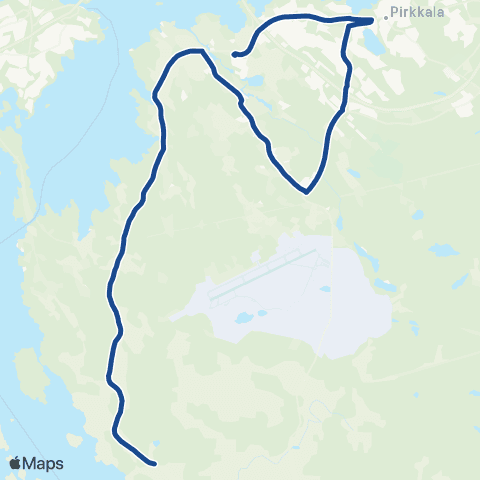 Nysse Höökinmäki - Pirkkala - Sankila map