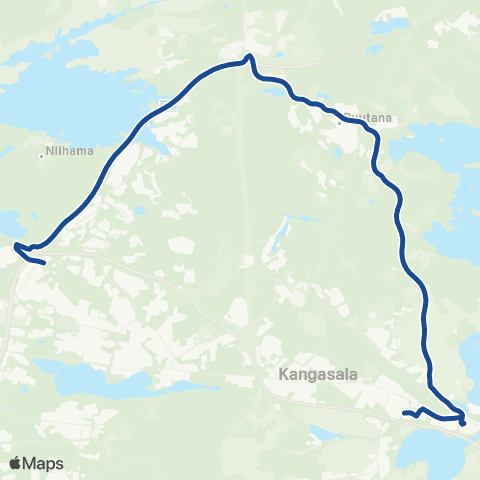 Nysse Pikkola - Kangasala - Ruutana - Linnainmaa map