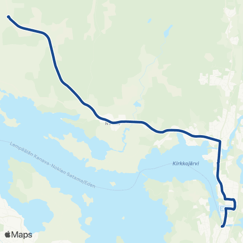 Nysse Lempäälä - Säijä map