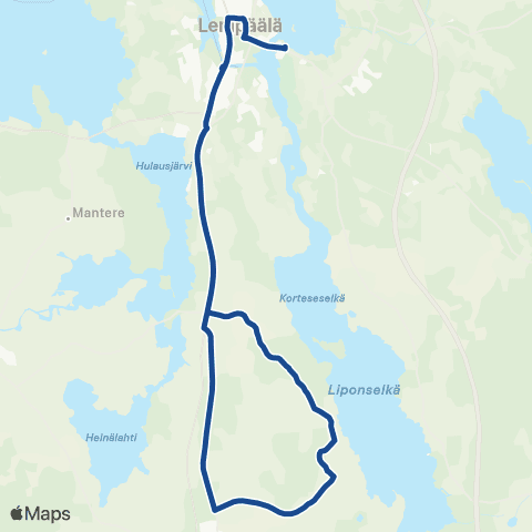 Nysse Lempäälä - Mattila - Lempäälä map