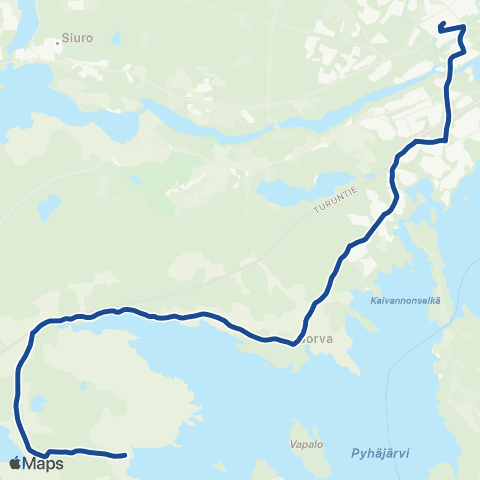 Nysse Tottijärvi - Nokia map