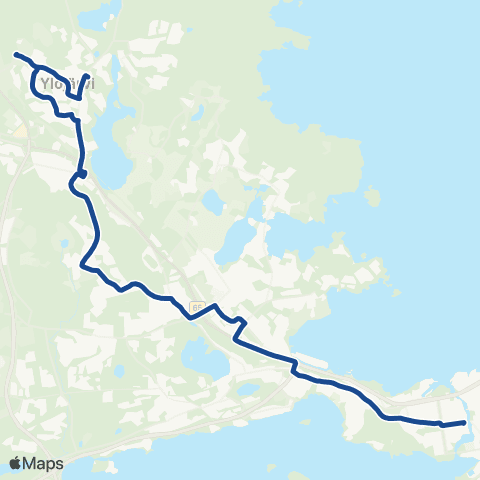 Nysse Moisio - Ylöjärvi - Vuorentausta - Tampere map