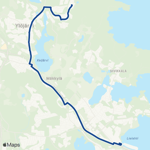 Nysse Asuntila - Ylöjärvi - Hiedanranta map