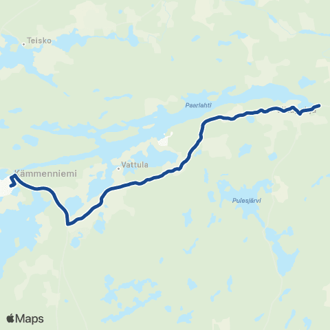 Nysse Sorila - Viitapohja - Kämmenniemi map