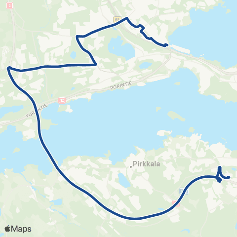 Nysse Lielahti - Tesoma - Messukeskus map