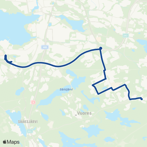Nysse Hervanta - Messukeskus map