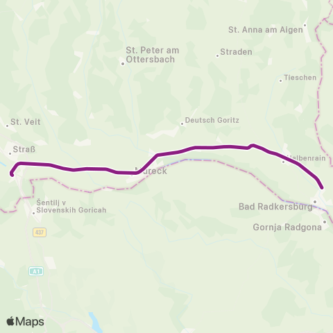 Österreichische Bundesbahnen Wien - Wr.Neustadt - Mürzzuschlag - Bruck / Mur - Graz - Spielfeld-Straß map
