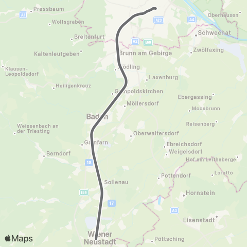 Österreichische Bundesbahnen Wien - Bruck / Mur - Klagenfurt - Villach - Tarvis (I) - ... map