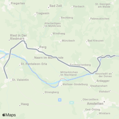 Österreichische Bundesbahnen Bischofshofen - Schladming - Stainach-Irdning - Leoben - Bruck / M - Wien map