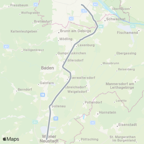 Österreichische Bundesbahnen Wien - Bruck / Mur - Klagenfurt - Villach - Tarvis (I) - ... map