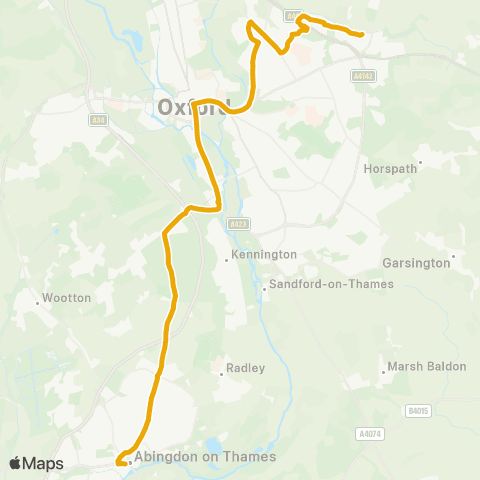 Oxford Bus Company Atkinson Close - High Street map