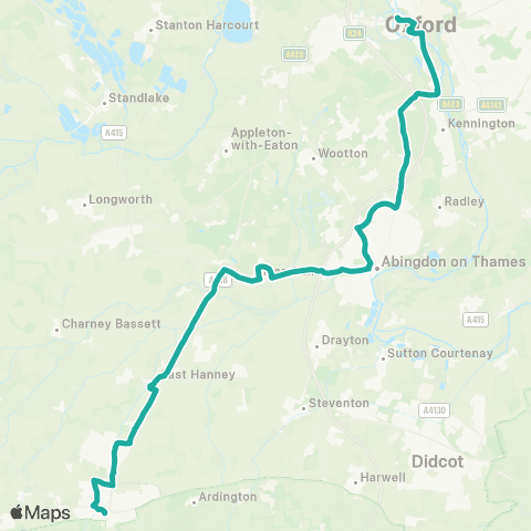 Oxford Bus Company Railway Station - Market Place map