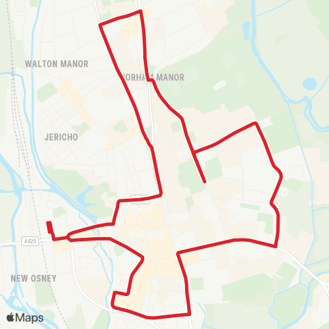 Oxford Bus Company Railway Station - Railway Station map