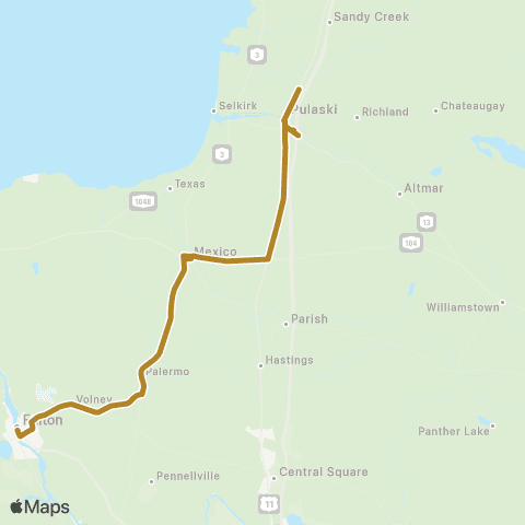 OPT Route 10 map