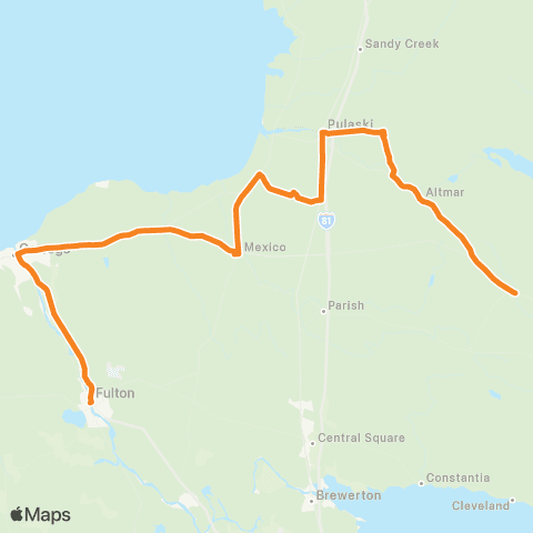 OPT Route 13 map