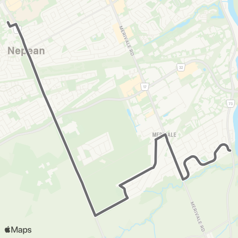 OC Transpo Baseline <​> Amberwood map