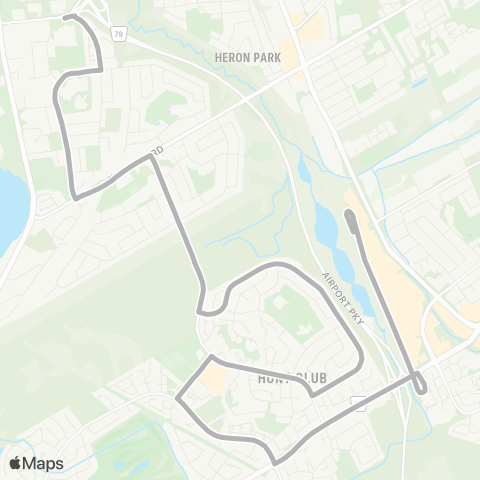 OC Transpo Brookfield <​> Greenboro map