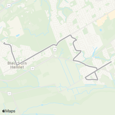 OC Transpo Louis Riel <​> Orléans map