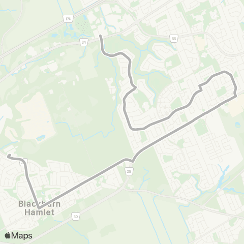 OC Transpo Louis Riel <​> Orléans map