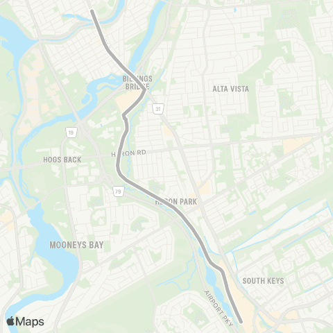 OC Transpo Lansdowne map