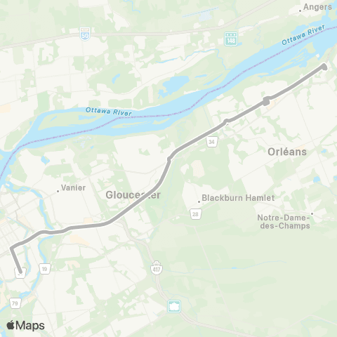 OC Transpo Lansdowne map