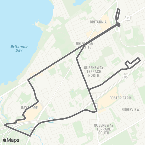 OC Transpo 2600 Queensview <> 2600 Queensview map