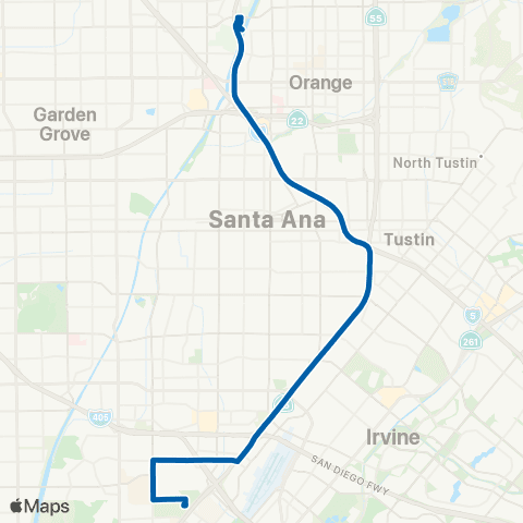 OCTA Artic - Oc Fairgrounds map