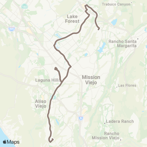 OCTA Foothill Ranch - Laguna Hills map