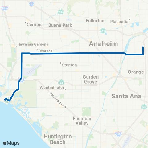 OCTA Seal Beach - Orange map