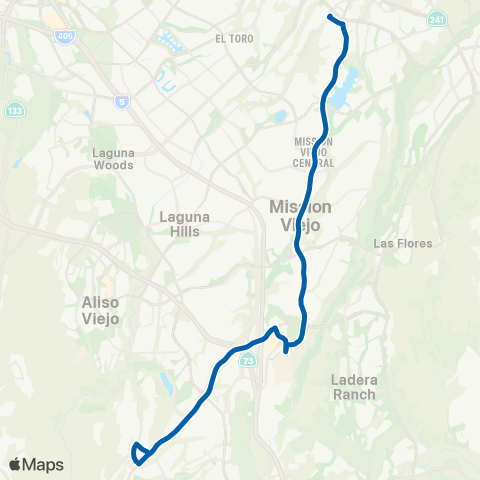 OCTA Mission Viejo - Laguna Niguel map