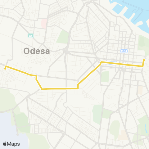 Odesa Bus 3 станція Застава I - Парк ім. Тараса Шевченка map