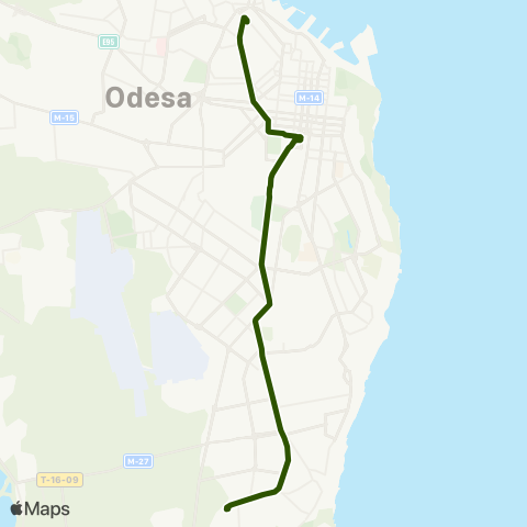 Odesa Bus 3 вул. Пастера - 11-а станція Люстдорфської дороги map