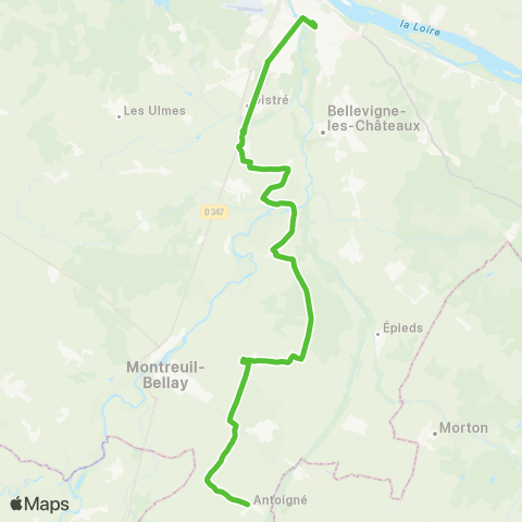 Ogalo Antoigne - Saumur map