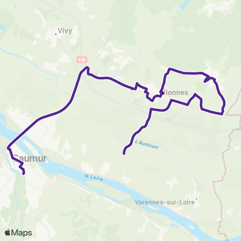 Ogalo Brain sur Allonnes - Saumur map