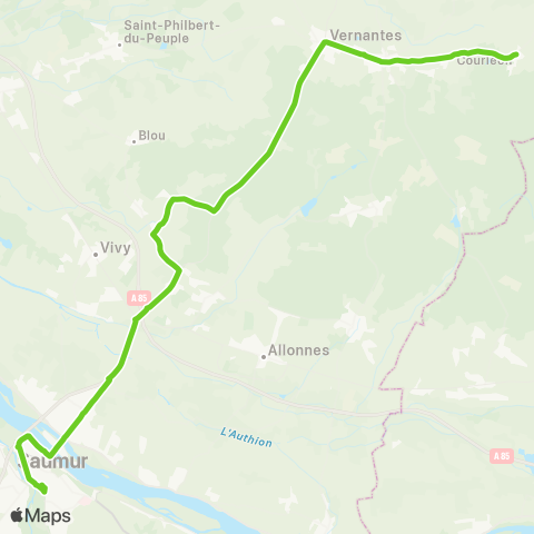 Ogalo Courleon - Saumur / Aleop 416-436 Noyant - Saumur map