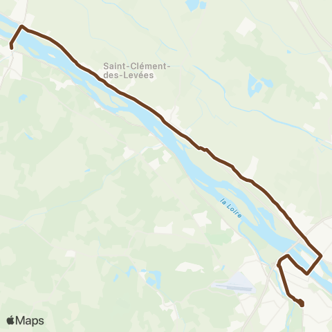 Ogalo Les Rosiers - Saumur / Aleop 404 Angers St Martin Gennes Saumur map