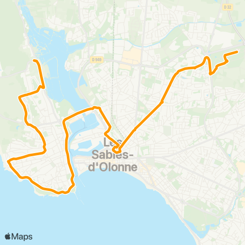 Oléane Mobilités Grands Guerets - Hôtel de Ville - Pôle santé map