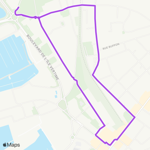 Oléane Mobilités Marinette Centre Ville - Plage map