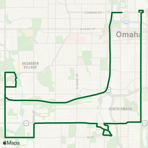 Metro 13th / L Street map