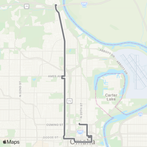 Metro 30th Street map