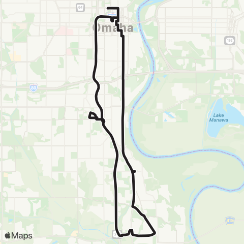 Metro Bellevue Express map