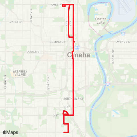 Metro 24th Street map