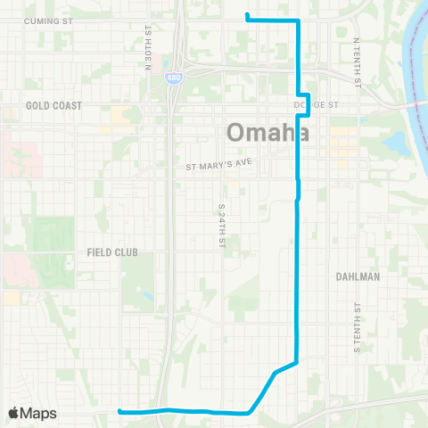 Metro South Omaha map