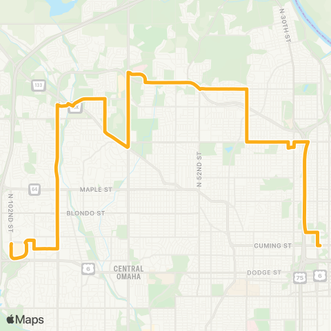 Metro 90th Street map