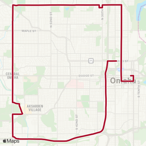 Metro 72nd / Ames Avenue map