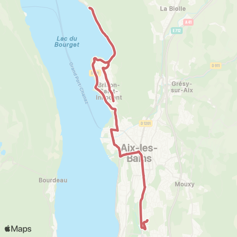 Ondéa - Lignes scolaires Lycée Marlioz - Collège Garibaldi / Saintinaix map